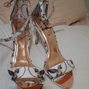 Ted Baker Women's Hummingbird Heels - White and Green